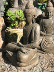 Stone Meditating Garden Buddha Statue 32" - Routes Gallery