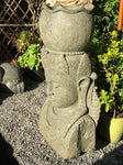Stone Devi Bust with Pot 40" - Routes Gallery