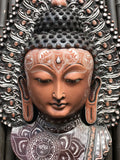 Buddha Bust Wall Hanging 13.5" - Routes Gallery