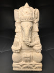 Stone Seated Ganesh Statue 4.5" - Routes Gallery