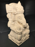 Stone Seated Ganesh Statue 4.5" - Routes Gallery