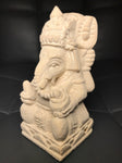 Stone Seated Ganesh Statue 4.5" - Routes Gallery
