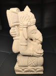 Stone Seated Ganesh Statue 4.5" - Routes Gallery
