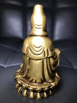 Brass Quan Yin Holding Vase with Nectar 4" - Routes Gallery