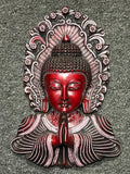 Buddha Bust Namaste Wall Hanging 9.5" - Routes Gallery