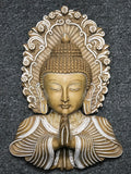 Buddha Bust Namaste Wall Hanging 9.5" - Routes Gallery