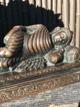 Brass Reclining Paranirvana Buddha Statue 9.5" - Routes Gallery