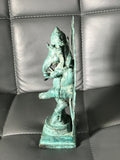 Brass Dancing Ganesh Statue 7.5" - Routes Gallery