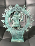 Brass Dancing Ganesh Statue 7.5" - Routes Gallery