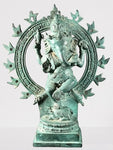 Brass Dancing Ganesh Statue 7.5"
