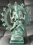 Brass Dancing Ganesh Statue 7.5" - Routes Gallery