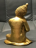 Brass Relaxing Buddha Statue 4" - Routes Gallery