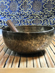 Meditation Yoga Therapy Handmade Singing Bowl 9" - Routes Gallery