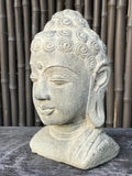 Stone Buddha Bust 8" - Routes Gallery