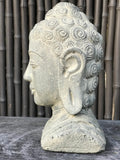Stone Buddha Bust 8" - Routes Gallery
