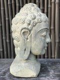Stone Buddha Bust 8" - Routes Gallery