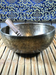 Medicine Buddha Handmade Singing Bowl 10" - Routes Gallery