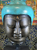 Budha Head Statue on Stand 24" - Routes Gallery