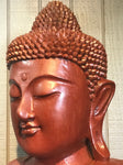 Wood Dharmachakra Buddha Statue 39" - Routes Gallery
