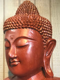 Wood Dharmachakra Buddha Statue 39" - Routes Gallery