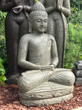 Stone Meditation Garden Buddha 38" - Routes Gallery