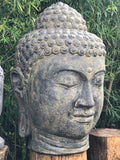 Large Stone Garden Buddha Head 50" - Routes Gallery