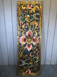 Wood Lotus Relief Panel - Routes Gallery