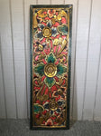 Wood Lotus Relief Panel - Routes Gallery