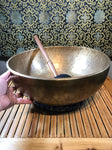 Large Sound Therapy Handmade Singing Bowl 18" - Routes Gallery