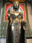 Wood Standing Laos Style Buddha 70" - Routes Gallery