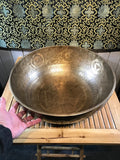 Large Sound Therapy Handmade Singing Bowl 20.5" - Routes Gallery