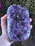 Amethyst Quartz Crystal Cluster 8.5" - Routes Gallery