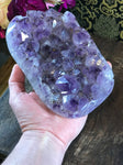 Amethyst Quartz Crystal Cluster 8.5" - Routes Gallery