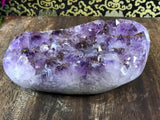 Amethyst Quartz Crystal Cluster 8.5" - Routes Gallery