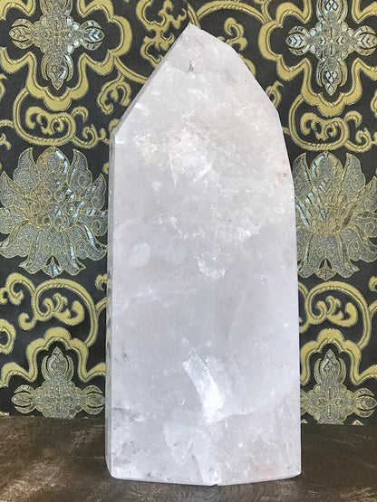 Crystal Quartz Obelisk Tower Point 5.75 lbs - Routes Gallery
