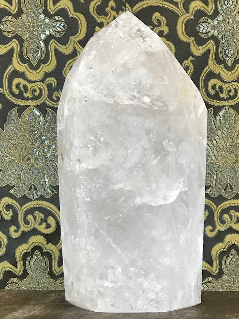 Crystal Quartz Obelisk Tower Point 5.75 lbs - Routes Gallery