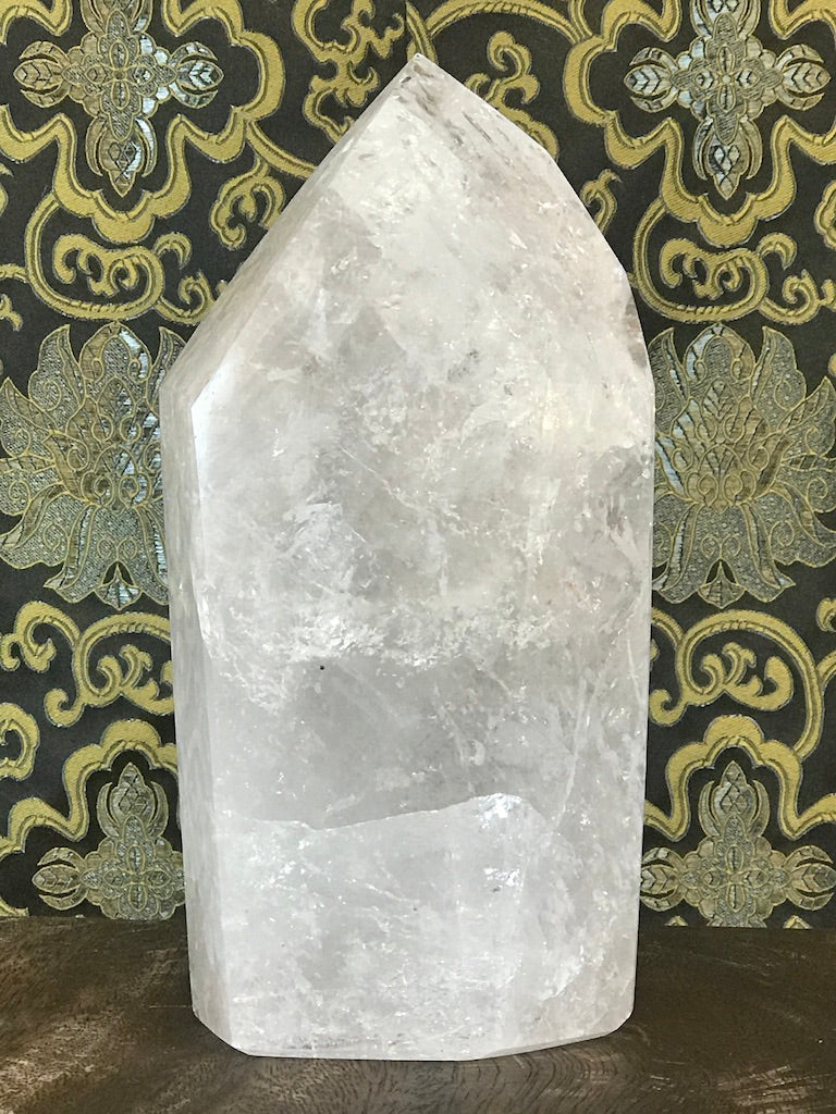Crystal Quartz Obelisk Tower Point 5.75 lbs - Routes Gallery