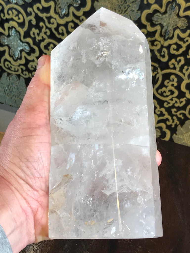 Crystal Quartz Obelisk Tower Point 4.9 lbs - Routes Gallery