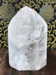 Crystal Quartz Obelisk Tower Point 3.95 lbs - Routes Gallery