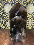 Crystal Deep Smoky Quartz Obelisk Tower Point 4.85 lbs - Routes Gallery
