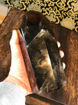 Crystal Deep Smoky Quartz Obelisk Tower Point 4.85 lbs - Routes Gallery