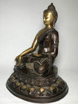 Brass Varada Mudra Buddha Statue 14" - Routes Gallery