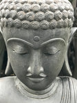 Stone Buddha Bust Garden Statue 39" - Routes Gallery