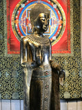 Wood Standing Laos Style Buddha 70" - Routes Gallery