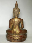 Wood Meditating Lanna Thai Buddha Statue 18.5" - Routes Gallery