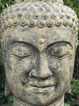 Large Stone Garden Buddha Head 50" - Routes Gallery