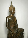 Brass Thai Ayutthaya Buddha Statue 25" - Routes Gallery