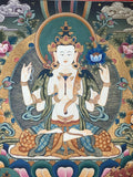Chenrezig Thangka, Buddha of Compassion - Routes Gallery