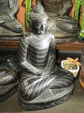 Stone Dhyana Meditation Buddha Statue 37" - Routes Gallery