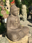 Stone Meditating Kamakura Garden Buddha Statue 32" - Routes Gallery